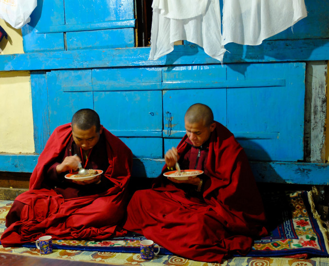 dinner, with a side of monk